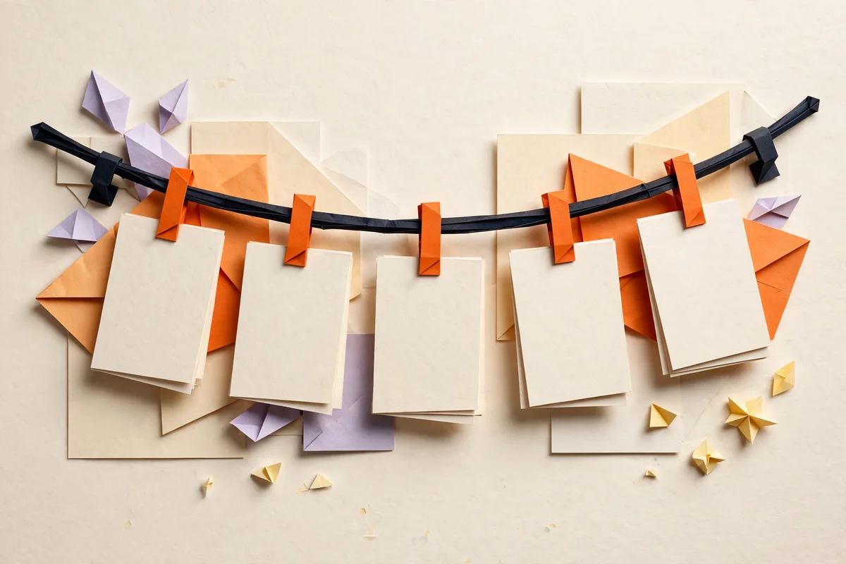 A paper backdrop for the editable website message preview